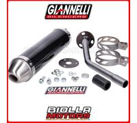 34700HF - Terminale Scarico Giannelli ENDURO 2T Carbonio Fantic 50E/M Casa 2T