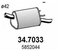 347033 Silenziatore posteriore adat.Opel Corsa B 1,0 12v (ASSO)