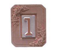 34718 Q.TA' 5 PORTANUMERO IN TERRACOTTA 1 POSTO 13X16 CM