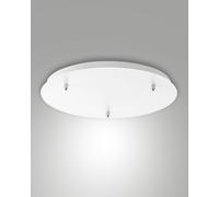 3481-51-102 EDISON MONTATURA BIANCA TONDA 3 FORI D.50cm