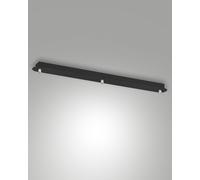 3481-53-101 EDISON MONTATURA NERA RETTANGOLARE 3 FORI 83x8cm