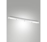 3481-55-102 EDISON MONTATURA BIANCA RETTANGOLARE 5 FORI L.110x8cm