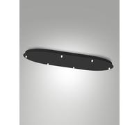 3481-56-101 EDISON MONTATURA NERA OVALE 6 FORI 95x30cm