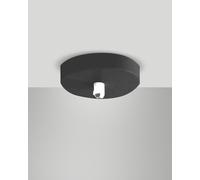 3481-57-101 EDISON MONTATURA NERA TONDA 1 FORO d.13cm