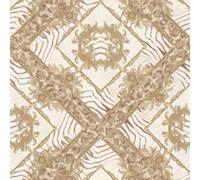 349041 - Carta Da Parati Versace Ornament Zebra Beige Marrone AS Creation
