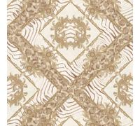 349041 - Versace Ornamento Zebra Beige Marrone AS Creation Carta da Parati