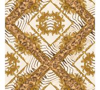 349043 - Carta Da Parati Versace Ornament Zebra Marrone Oro AS Creation