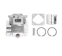 34mm Cylinder Piston Ring Pin Clips Gasket Set | Replacement for TL26 / CG260 / 1E34F Trimmer Brush Cutter | Robust Steel & Aluminum Alloy | Long - Wearing Gasoline Motor Parts