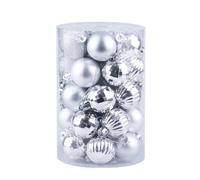 34PCS 40mm Palline di Natale Ornamento Set Finiture Assortite per Uso Vacanze