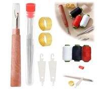 34PCS Durable Big Eye Needles Set, Big Eye Steel Sewing Needles Kit, 34/36Pcs Big Eye Steel Needles Set for Sewing, Embroidery & Repairs (2)