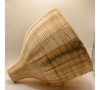 35/45 centimetri di Bambù Lampada A Sospensione Tessuto A Mano Soffitto Tessitura Lampadario Rattan Vimini Hangin Apparecchio A LED Casa Camera Da Letto Lampada di Arte di Bambù