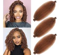 35,5 cm Marley Twist, 3 confezioni di capelli pre-separati, molli afro twist, pre-lanuginati, per trecce e extension per capelli all'uncinetto Marley (30#)