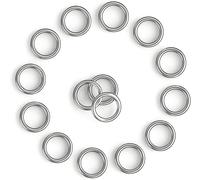 35 anelli in metallo per artigianato, 25 mm, multiuso, saldati, in acciaio inox 304, anelli rotondi per macramè, cinture da campeggio, guinzagli per cani, ferramenta, borse e altri progetti