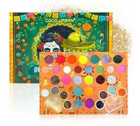 35 Colori Eyeshadow Palette, Ombretto Glitter Occhi, Altamente Pigmentato, Resistente All'acqua e al Sudore, è un Prodotto Essenziale per il Trucco Quotidiano, per Natale e per le Feste