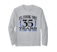 35° Compleanno Mi ha preso 35 Anni per Guardare Questo Buon Compleanno Maglia a Manica