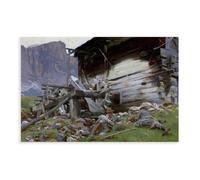 35+ famose stampe di John Singer Sargent nel Tirolo austriaco su tela poster e stampa artistica da parete moderna per camera da letto per la famiglia senza cornice 50 x 76 cm