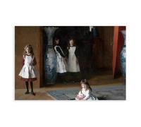 35+ famose stampe di John Singer Sargent The Daughters of Edward Darley Boit Realismo impressionismo poster per l'estetica della stanza poster artistico da parete su tela A