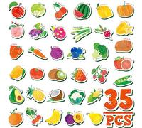 35 Magneti Frutta e Verdura, Adorabili Frutta e Verdura Magnetiche, Magneti da Frigorifero in Spessa Gommapiuma, Carini Giocattoli Educativi di Apprendimento per Bambini 1-2 Anni
