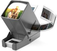 35 mm, ingrandimento 3x e visualizzazione da tavolo illuminata a LED e funzionamento a batteria, per diapositive da 35 mm e negativi del film positivo (batterie 4AA incluse)