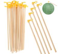 35 Pcs Lanterne Cinesi Di Carta Bianche Pali Della Lanterna Bastone