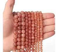 35 perline di pietra naturale da 10 mm, calcedonio, cristallo energetico, potere curativo, gemma per la creazione di gioielli, collana fai da te