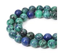 35 perline naturali Phoenix Lapislazuli, cristallo di guarigione energetica, perline rotonde sciolte per la creazione di gioielli, bracciali e collane fai da te