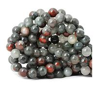 35 perline rotonde sfuse naturali africane da 10 mm, superficie liscia, per la creazione di gioielli, 1 corda da 38 cm