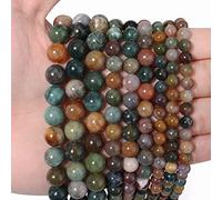 35 perline sfuse di giada peridoto da 10 mm, per la creazione di gioielli, perline semi preziose naturali, rotonde, lisce, distanziatori per collane e bracciali
