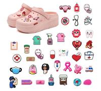35 Pezzi Accessori Crocs, Spilla Per Zoccoli,Shoe Charms,Decorazione Per Scarpe, Con Spilla, Divertente Decorazione Per Scarpe A Forma Di Cartone Animato