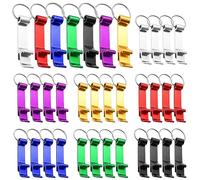 35 pezzi apribottiglie portachiavi, artiglio in alluminio, portabottiglie tascabile per chiave birra soda bevanda, 7 colori
