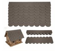 35 pezzi di feltro per casetta per uccelli, autoadesivo, impermeabile, per casetta di nidificazione, casetta per cani, casetta per insetti, colore: grigio