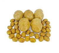35 pezzi di patate artificiali realistiche finte decorazioni per feste di casa, cucina, fotografia modello di schiuma decorazione (5 patate e 30 mini patate)