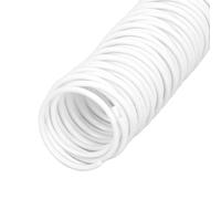 35 Pezzi Dorsi per Raccoglitori Passo 4:1 Bobine di Rilegatura a Spirale in Plastica 215 Fogli Capacità 25,4mm di Diametro 48 Anelli Spirali di Rilegatura Nere per Studenti Colleghi(Bianco)