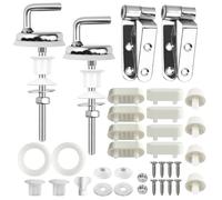 35 Pezzi Kit Cerniere Tavoletta WC Comprendenti 23 Cerniere Copriwater Ideal Standard 12 Cuscinetti Ammortizzanti per WC Adatto a Molti Scenari Installazione Semplice Fissaggio Sicuro e Affidabile