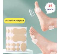 35 pezzi Protezione per il tallone, Cuscinetti anti-attrito per tacchi alti, scarpe in pelle e dita dei piedi, toppe invisibile per caviglia in schiuma, Forniture per il ritorno a scuola, Accessori pe