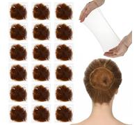 35 retine per capelli invisibili per nodo danza, 20 pollici/50 cm, in nylon, rete elastica per capelli, in bionda, per donne, balletto, danza, industria alimentare