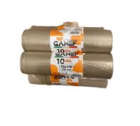 35 SACCHI RESISTENTI COLOR AMBRA PER RIFIUTI 90X120 GAMEF 3443 150 LITRI MADE IT