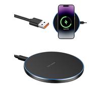 35 W Caricabatterie a induzione wireless rapido compatibile con iPhone 16/15/14/13/12/11 Pro MAX, Samsung Galaxy S25 Ultra/S24 Plus/S23 FE, Google Pixel 9/8 Pro, caricabatterie wireless rapido per