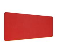 35"x18" Scrivania Tappetino Protettore,PU Pelle Doppio Lato,Rosso/Giallo