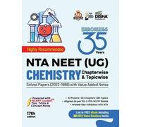 35 Years Nta Neet (Ug) Chemistry Chapterwise & Topicwise Solved Pape (Tascabile)