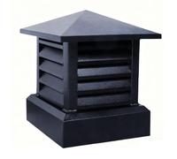 350 * 350 Comignolo Quadrato In Lega Di Alluminio Comignolo Antivento Canna Fumaria, Villa Antifumo E Antipioggia Cappelli For Camino Quadrati For Camino Esterno(600 * 600mm/24 * 24in)