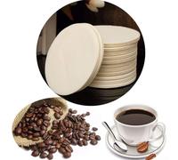 350 filtri di carta rotondi per caffettiera Aeropress per migliorare il sapore del caffè con materiale naturale (marrone)