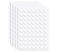 350 Pezzi Nastro Biadesivo Trasparente Rotondo Puntini Biadesivi Adesivo Rimovibile Nastro Multiuso Senza Tracce per Decorazioni per Feste, Arte Fai da Te, Decorazione Domestica(10mm)