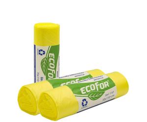 350 SACCHI SACCHETTI RACCOLTA DIFFERENZIATA 70x110 cm GIALLO Spazzatura GRANDI