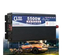 3500W 5000W 5500W 6000W 8000W Inverter Onda Sinusoidale Pura DC 12V 24V 48V 60V 72V in AC 220V 230V Trasformatore di Potenza Convertitore con Prese per Auto,Camion Camper(5500W,24Vto110V)