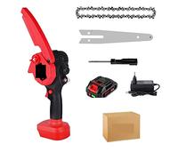 3500W 8 pollici sega elettrica 30000 RPM Mini batteria ricaricabile for motosega strumento for la lavorazione del legno per giardino, prato(1 Battery Plug)