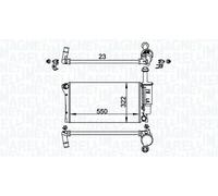 MAGNETI MARELLI radiatore-motore 350213196200