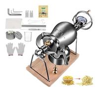 350ml Cannone per Popcorn Cinese ad Alta Pressione, Macchina Retrò in Acciaio Inox, Macchina Manuale per Mais, Riso e Cereali