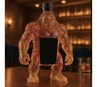350ML Decanter Whisky - Art Scultura Statua, Bottiglia Di Whisky E Vino A Forma Di Gorilla 3D, Decanter Di Whisky In Vetro Originale, Squisito Dispenser Liquori Tema Animale Intagliato A Mano(A)
