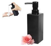 350ml Dispenser Sapone Ricaricabile Quadrato con Testa Pompante in Plastica
